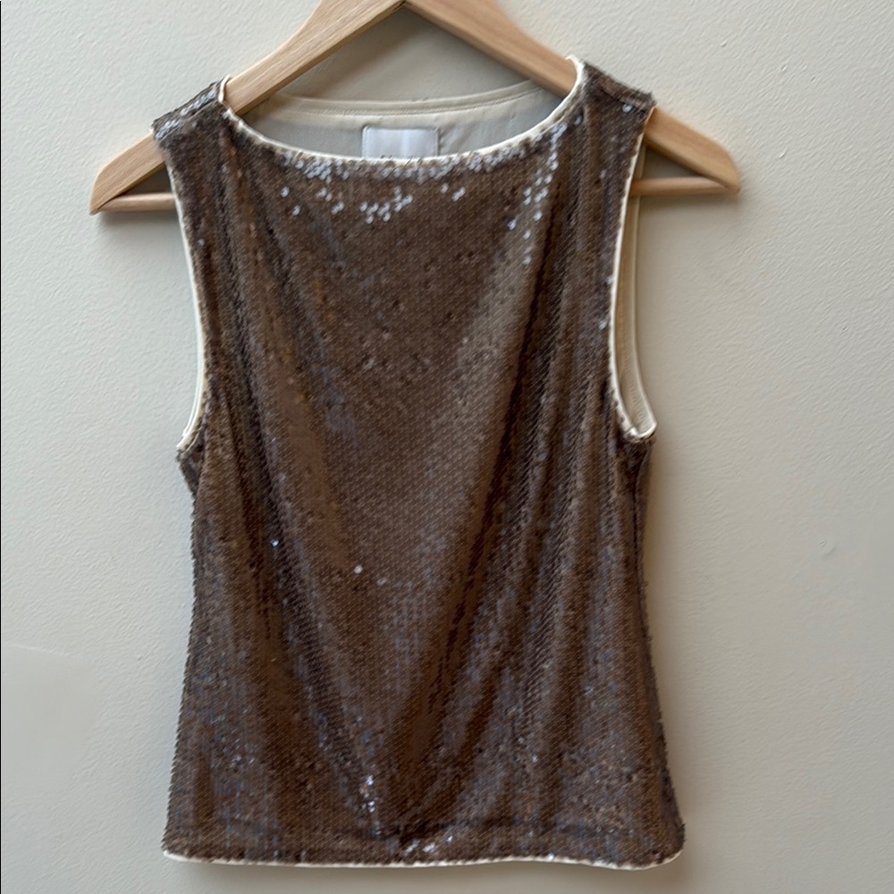 Reformation Lisa Sequin Sleeveless Top